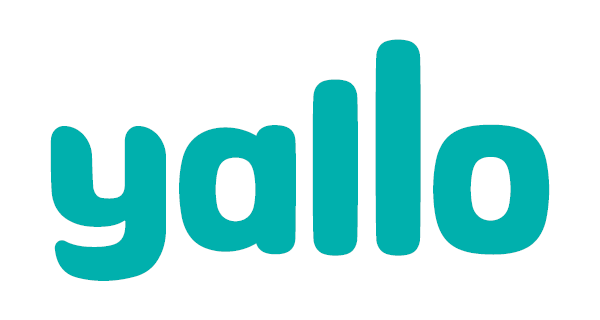 Yallo Logo – Internet- und TV-Provider auf dem Wettingen4net Glasfasernetz.